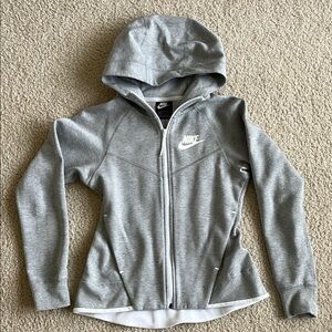 Nike Gray Zip-Up Hoodie